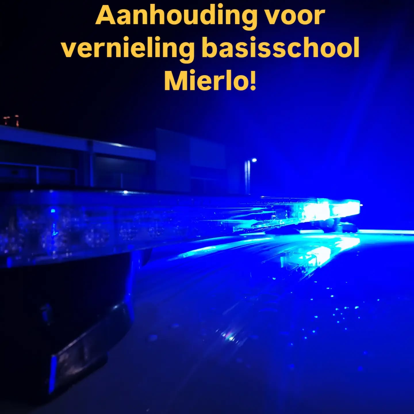 Aanhouding voor vernielingen basisschool De Kleine Vos