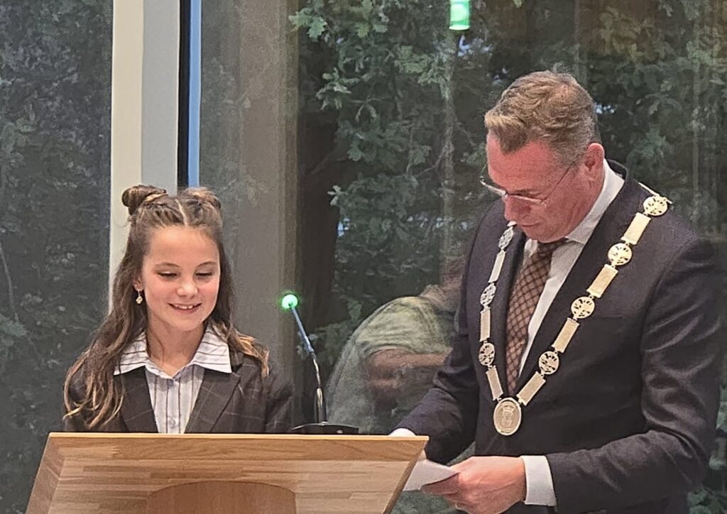 Tamara Mollemans is de nieuwe kinder burgermeester van Geldrop-Mierlo